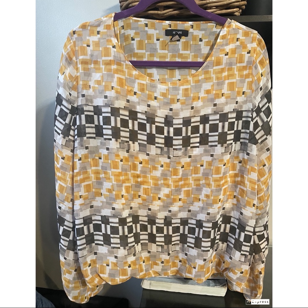 Alfani Checkered Top